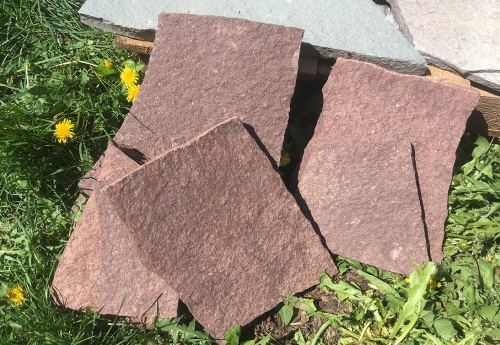 Плитняк лемезит бордовый для цоколя 1,5-2 см купить в Химках