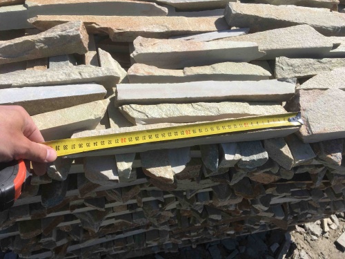 Горбушка златолит золотистый для облицовки купить в Химках