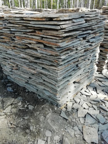 Плитняк златолит Уральский для цоколя, отмостки купить в Химках