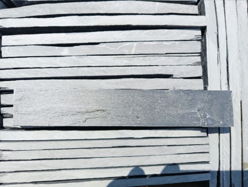 Плитка чёрная из натурального камня фасадная 30 см * 5 см, толщина 7 мм -30 мм купить в Химках